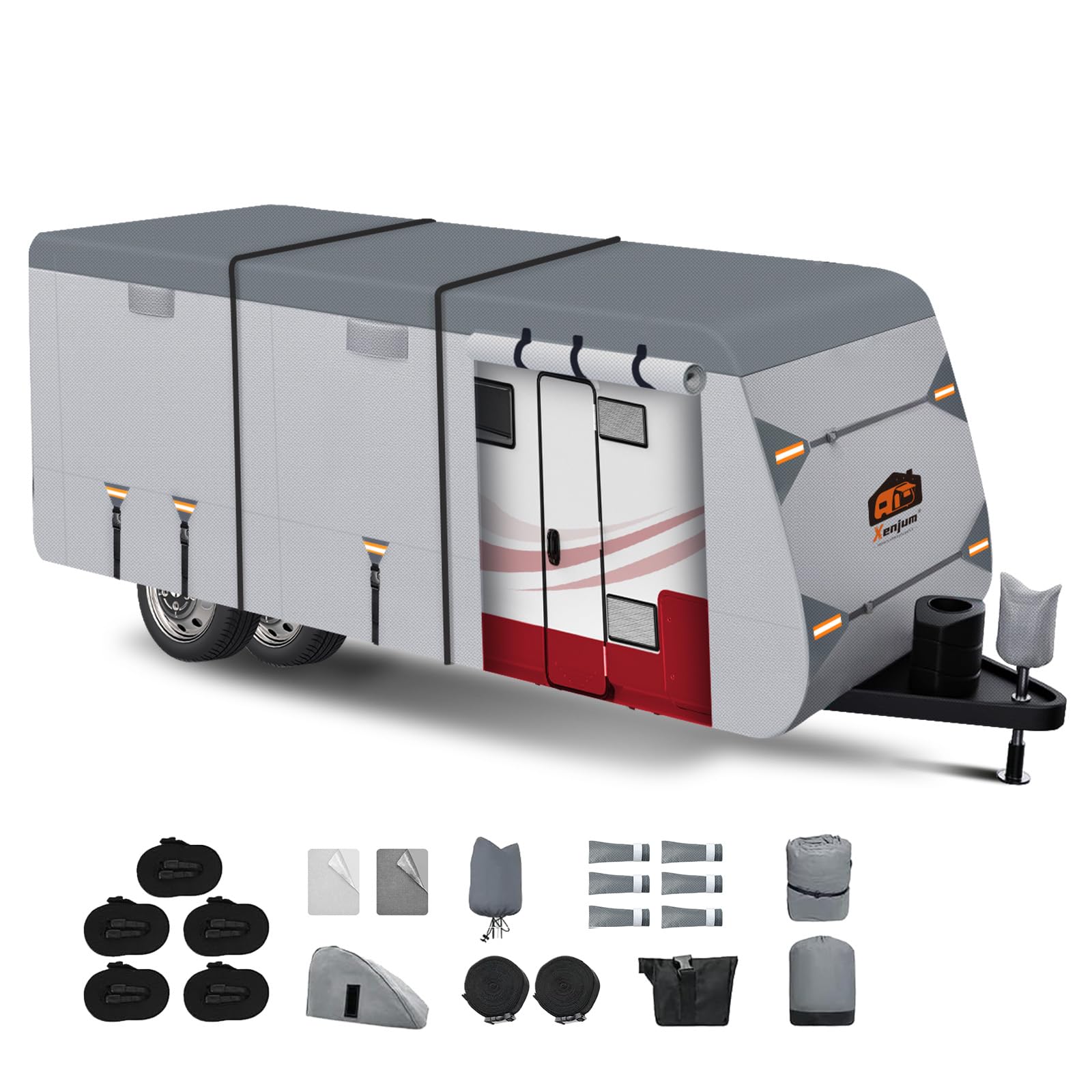 Amazon.com: Xenjum RV Cover for 24-27 ft Travel Trailers, 7 Layers